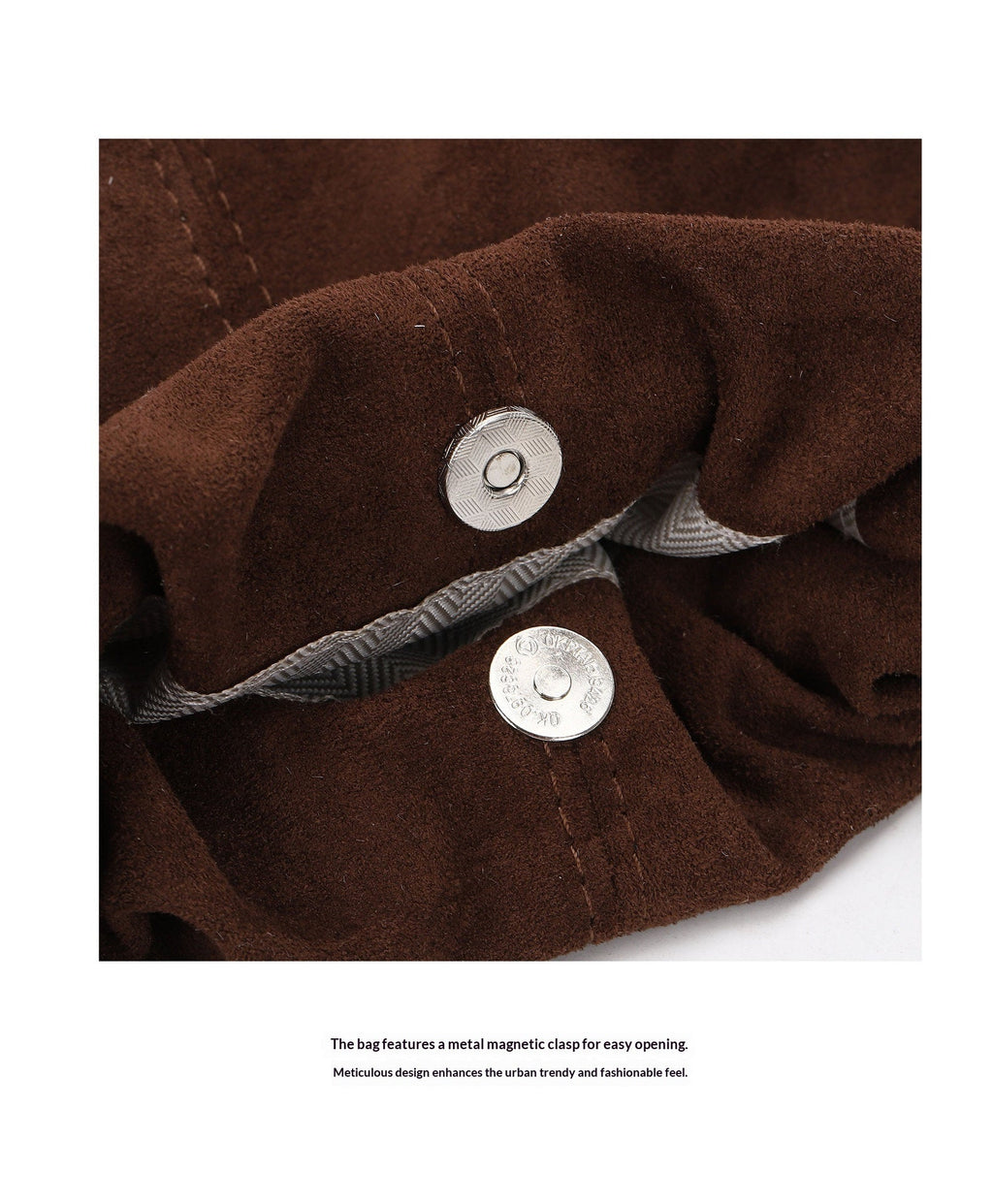 Women's Suede-Look Crossbody Bag | Streetwear Shoulder Bag in Khaki, Coffee & Black