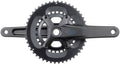 microSHIFT Sword 2x Crankset - 172.5mm 10-Speed 48/31t 110 Asym BCD  24mm Spindle BLK