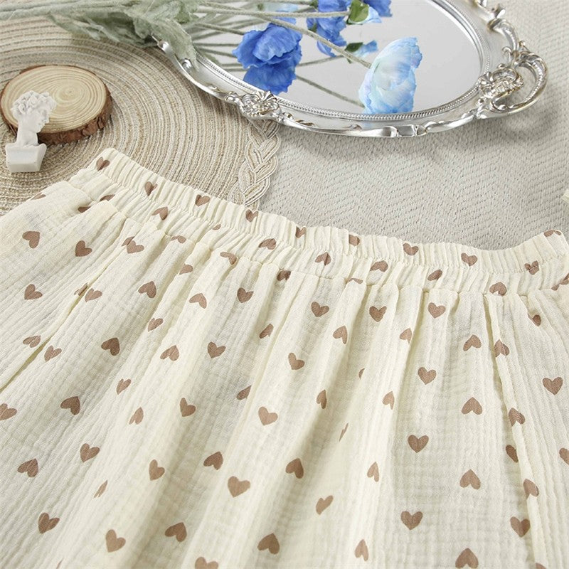 Floral Print Short Sleeve Shorts Pajama Set