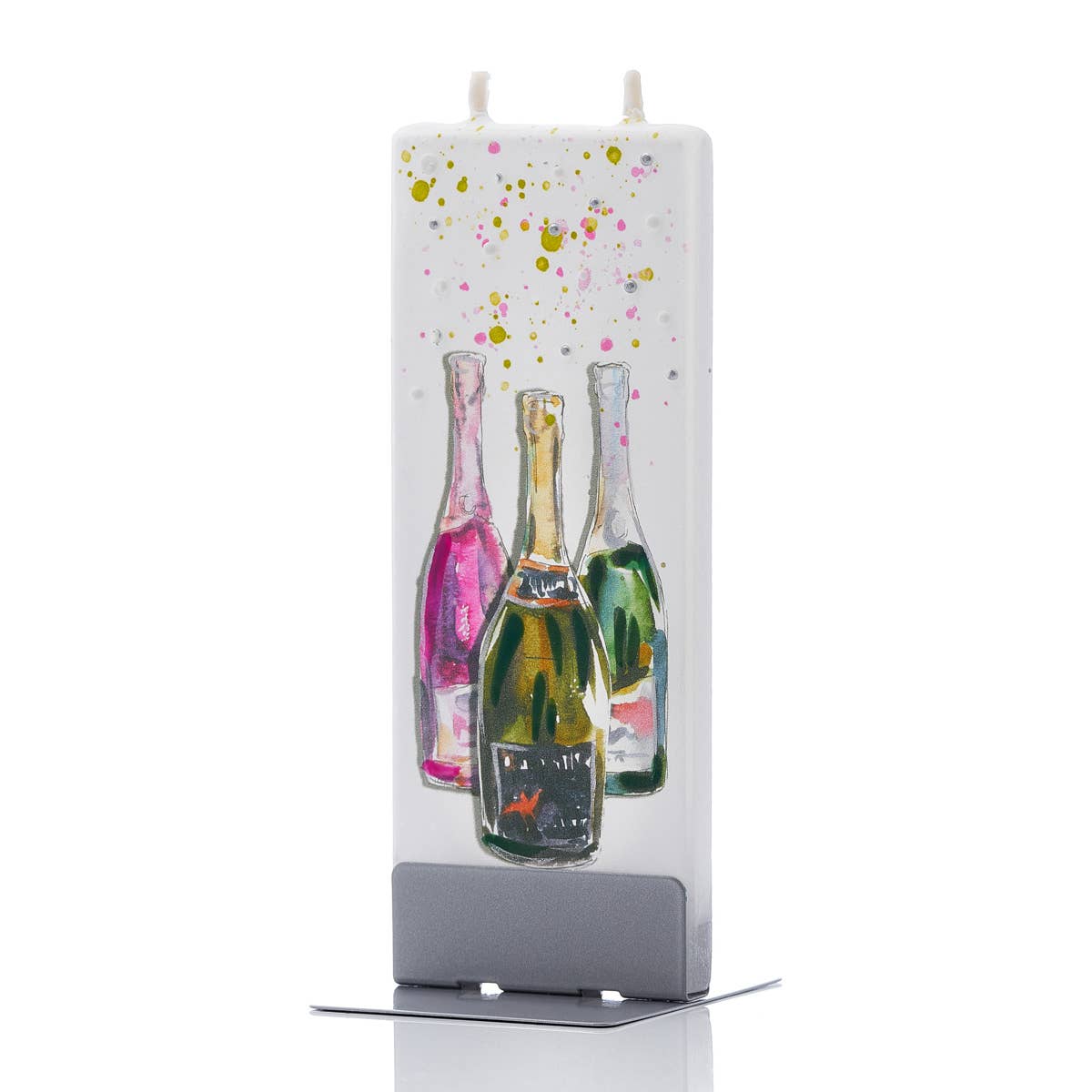 Flatyz Champagne Bottles Candle