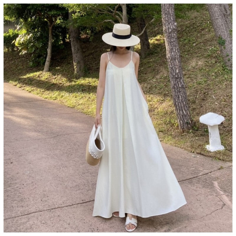 Sophisticated Draped Solid Color Dress