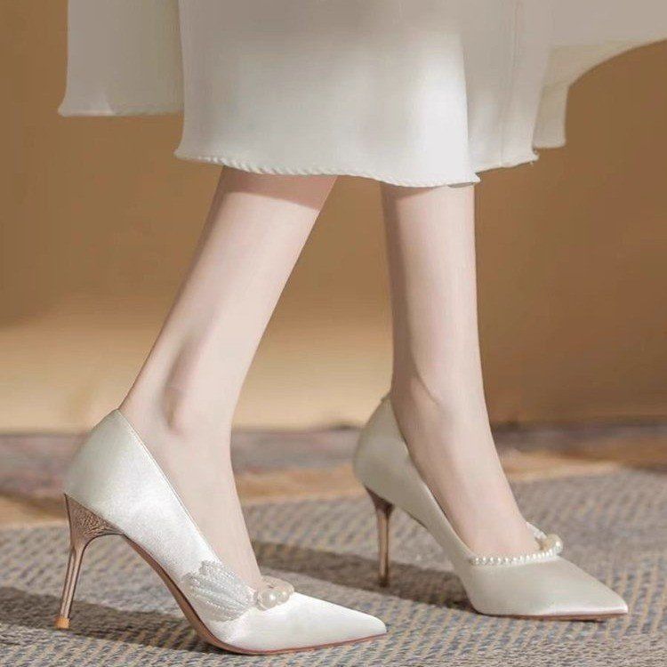 Women's Mary Jane Stiletto Heels | Open-Toe Crossover Strap Formal Shoes