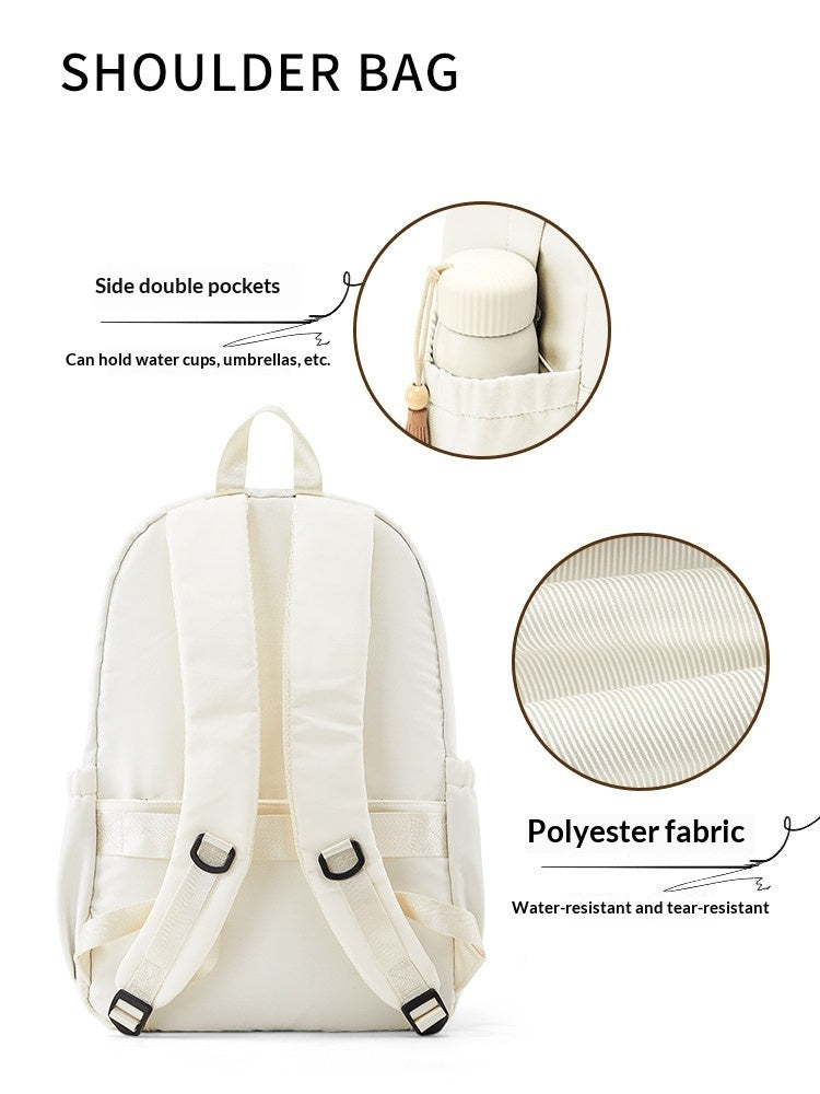 High-Capacity Nylon Commuter & Travel Backpack – Lightweight Zipper Daypack for Women & Men