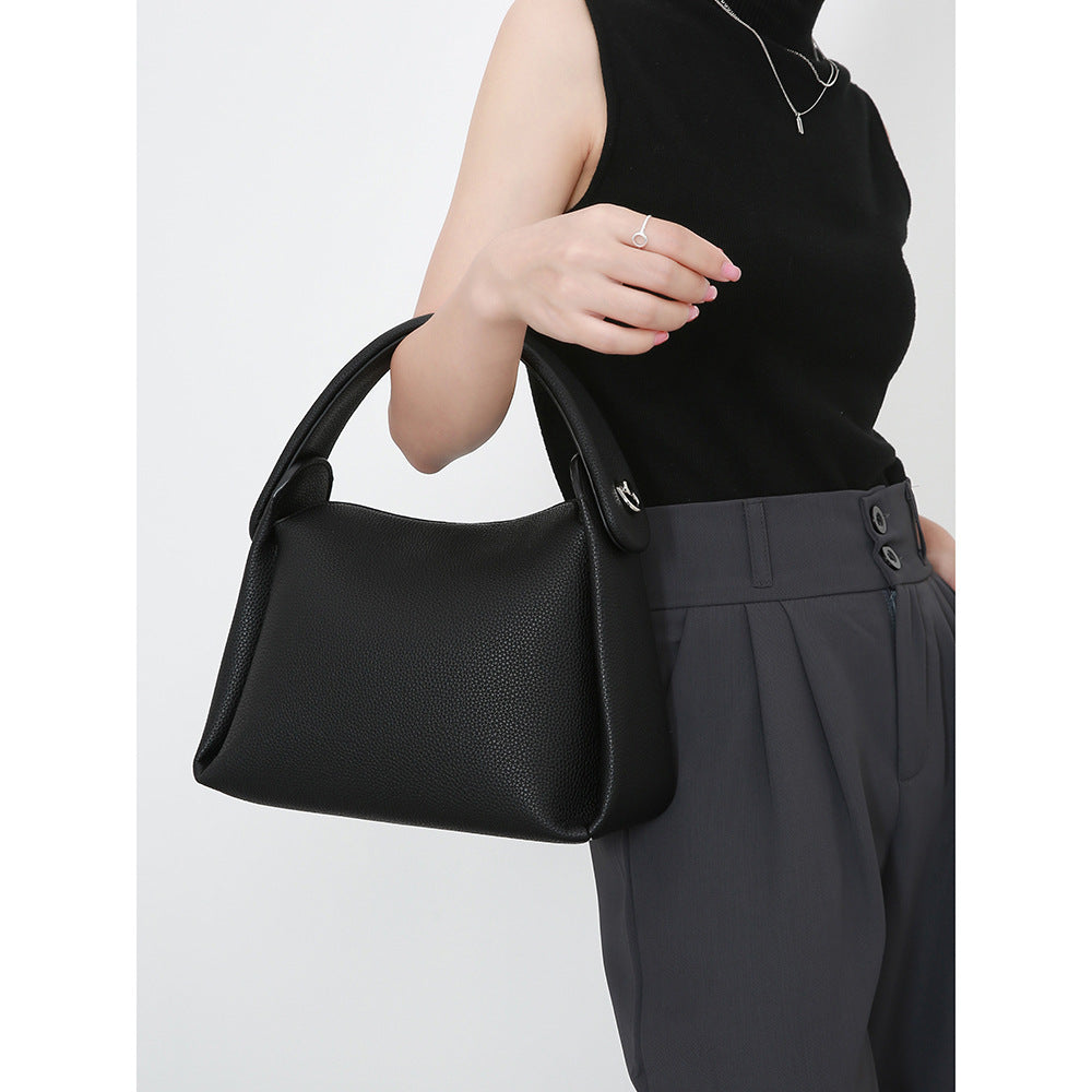 Women's Genuine Leather Dumpling Bag – Retro Shoulder Handbag