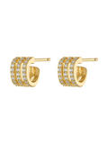 Aster Triple Curve Stud Earring