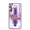 Glow Dicks Molly Glitter Vibrator-Purple 8"
