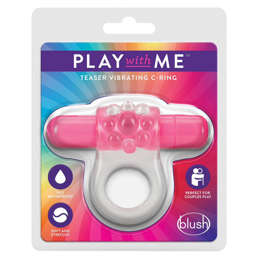 Play with Me Teaser Vibrating C-Ring–Pink