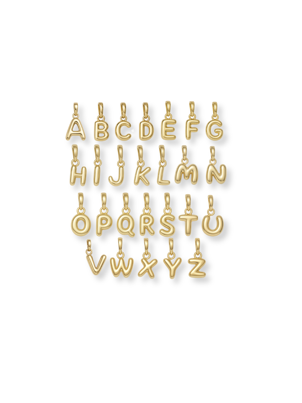 Bubble Initial Clip Charm
