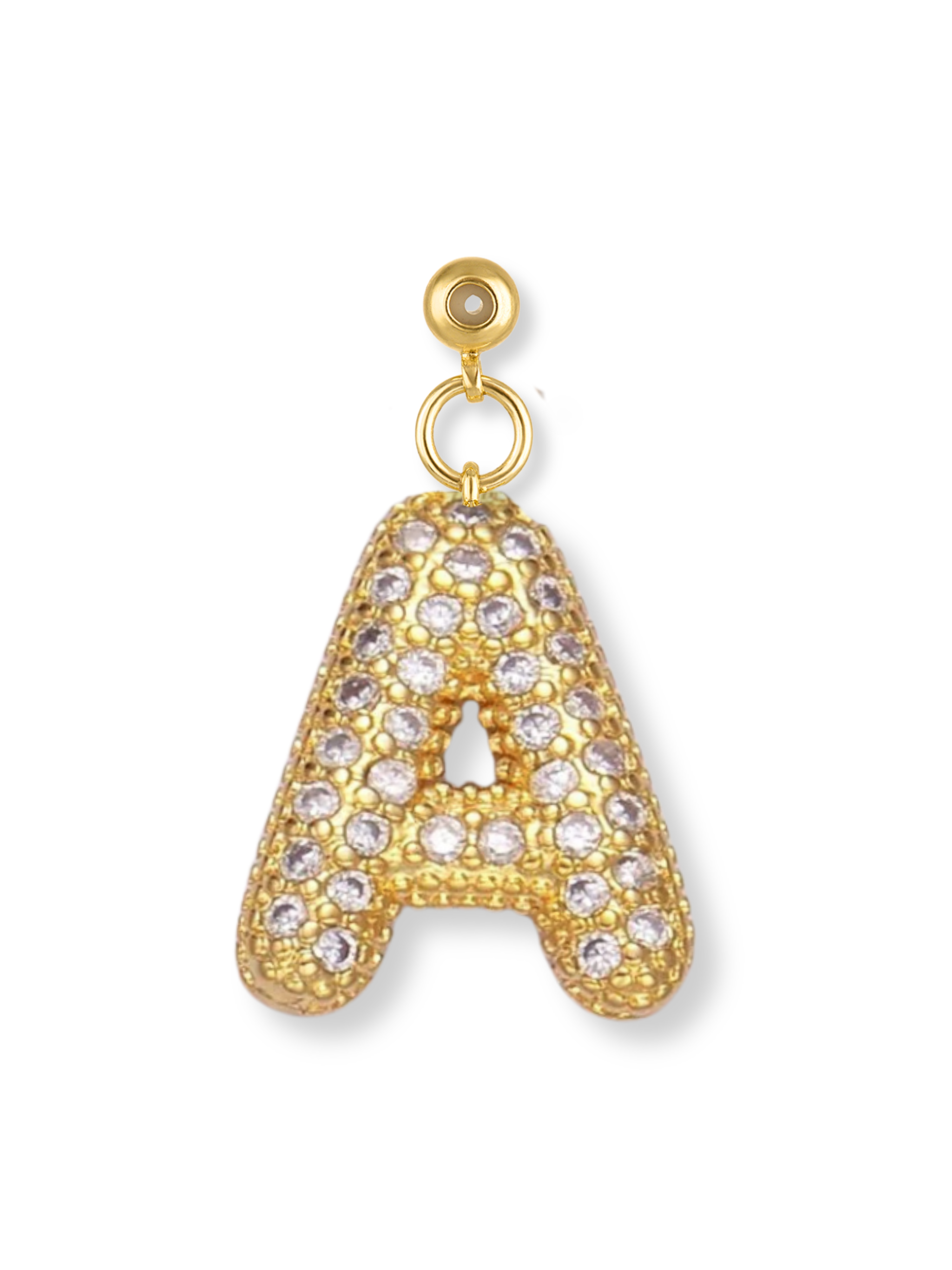 Bubble Letter Grip Charm