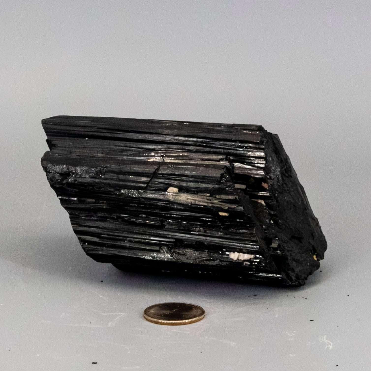 Black Tourmaline Crystal Raw Hunk Large Natural Stone