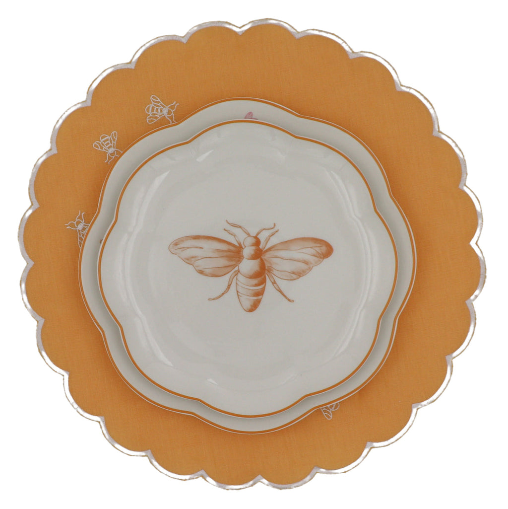 Bumble Homecoming Scalloped Starter Plate - Set of 4 (+1 Bonus Plate)