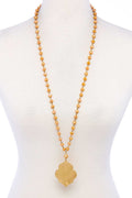 Designer Multi Bead Pendant Necklace