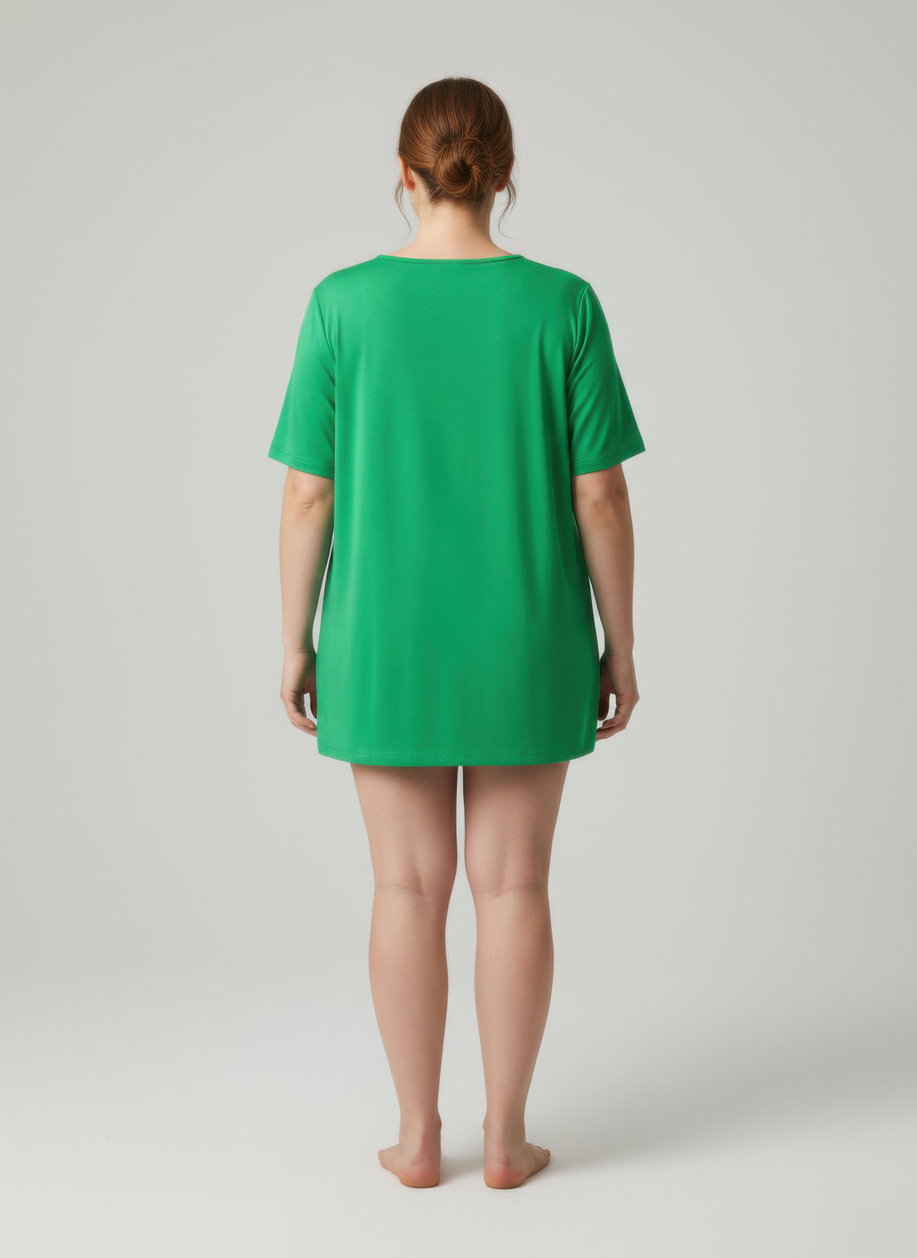Lace Trim V-neck Short Sleeve Knit Top