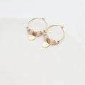 Beautiful Gold Heart Hoop Earrings