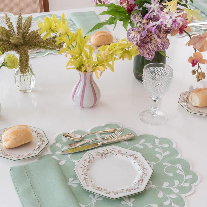 Classic Celadon Linen Napkin & Placemat Set
