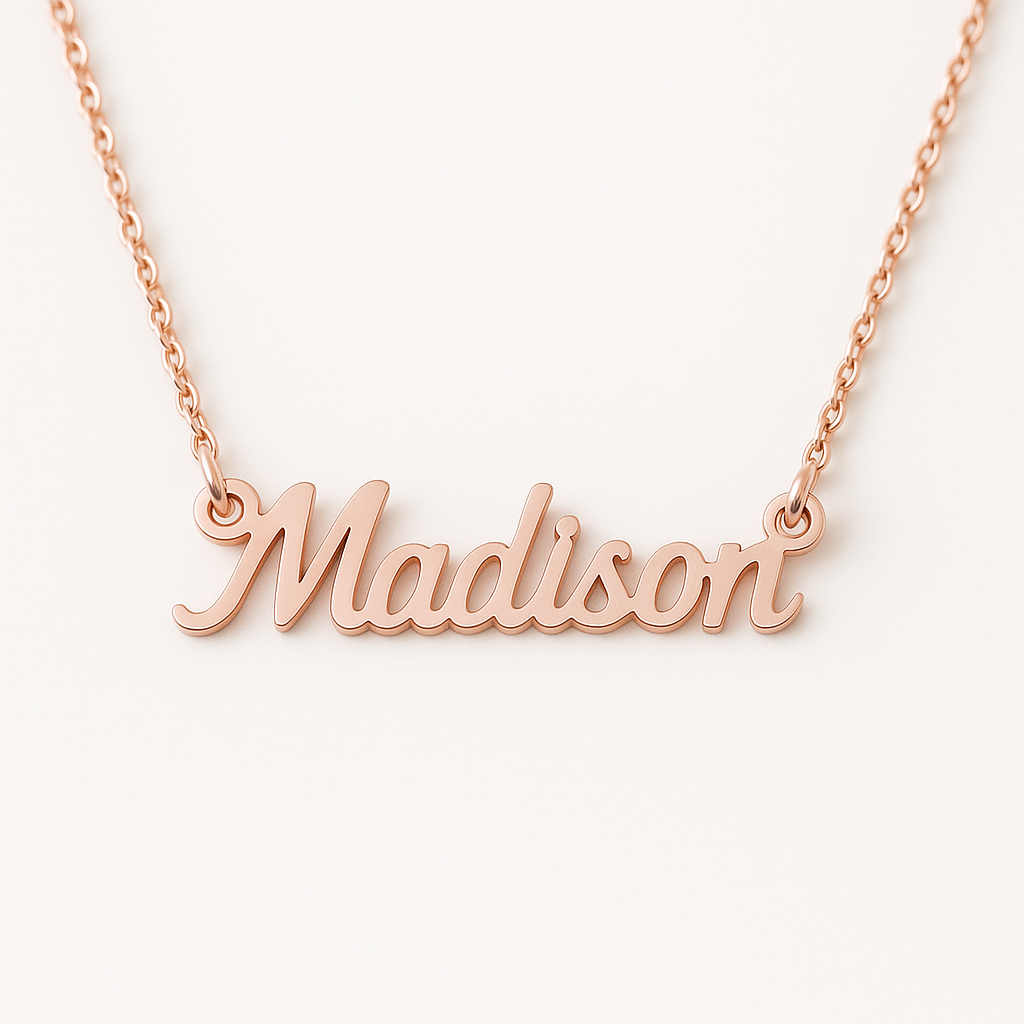 Custom Name Jewelry - Handmade Couples Name Necklace