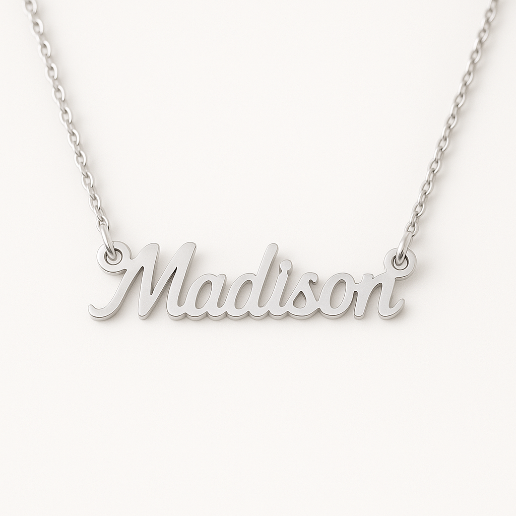 Custom Name Jewelry - Handmade Couples Name Necklace