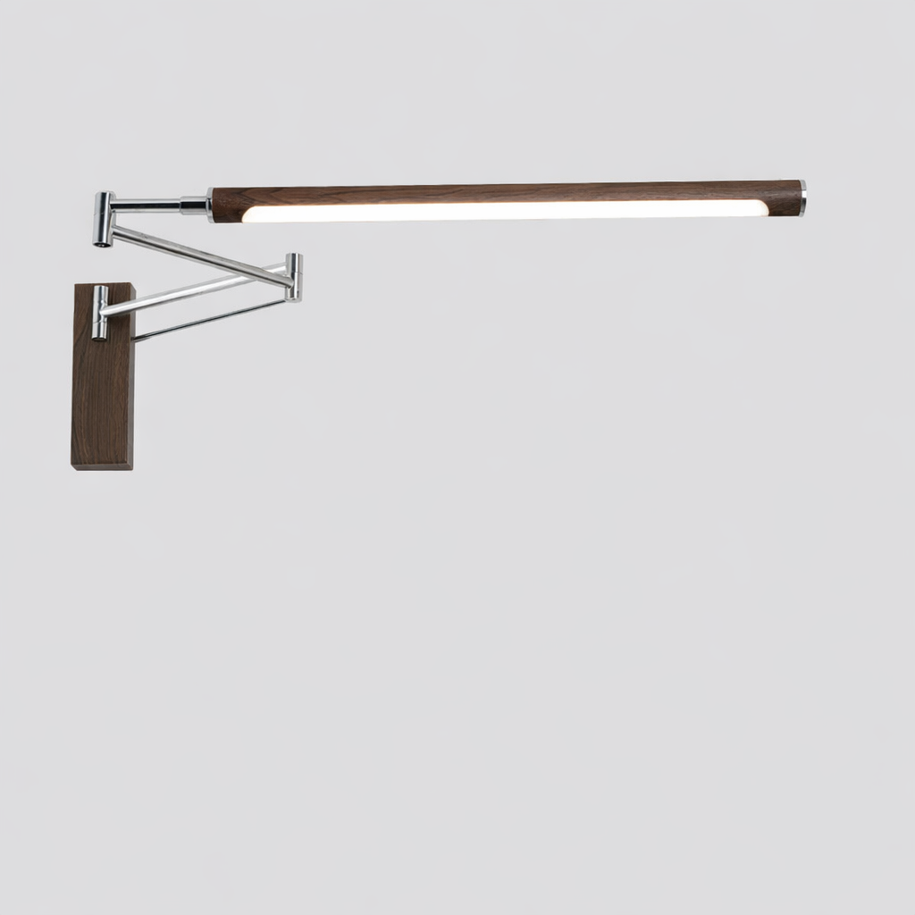 French Vintage Plug In Wall Sconce Adjustable Arm Bedside Reading Light