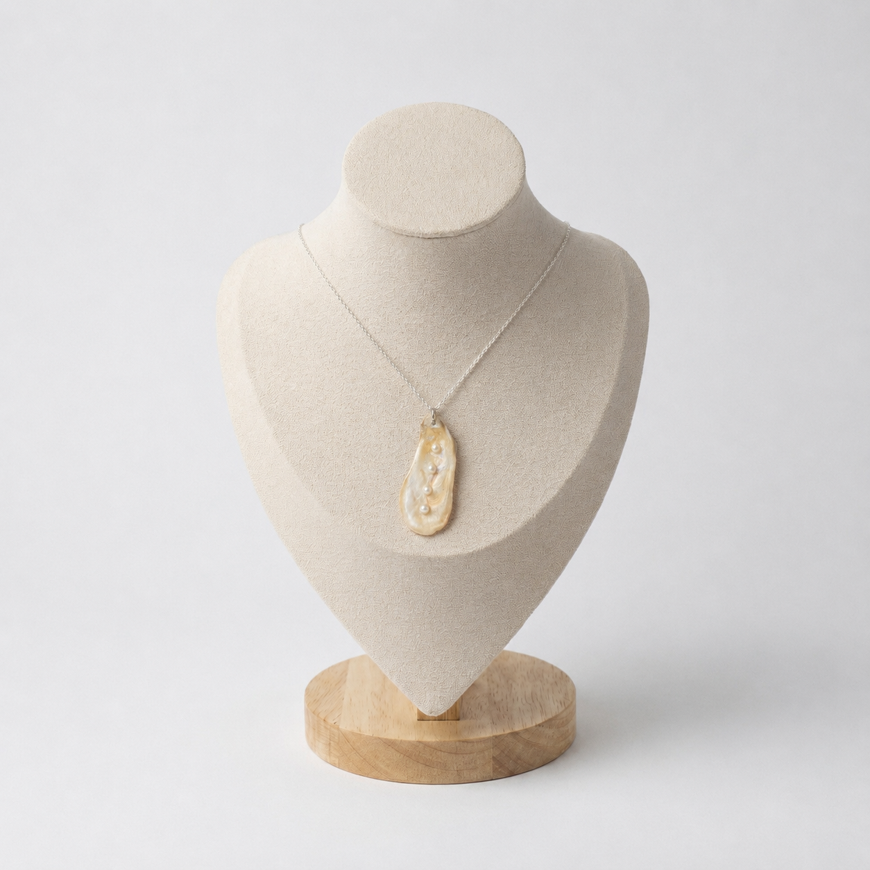 Oyster Shell Necklace ~ Madeline