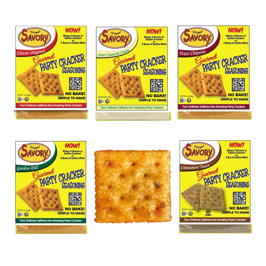 Savory Party Cracker Seasonings | 6 Flavors