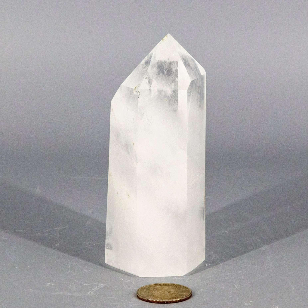 Clear Quartz Crystal Tower Polished Crown Chakra Stone