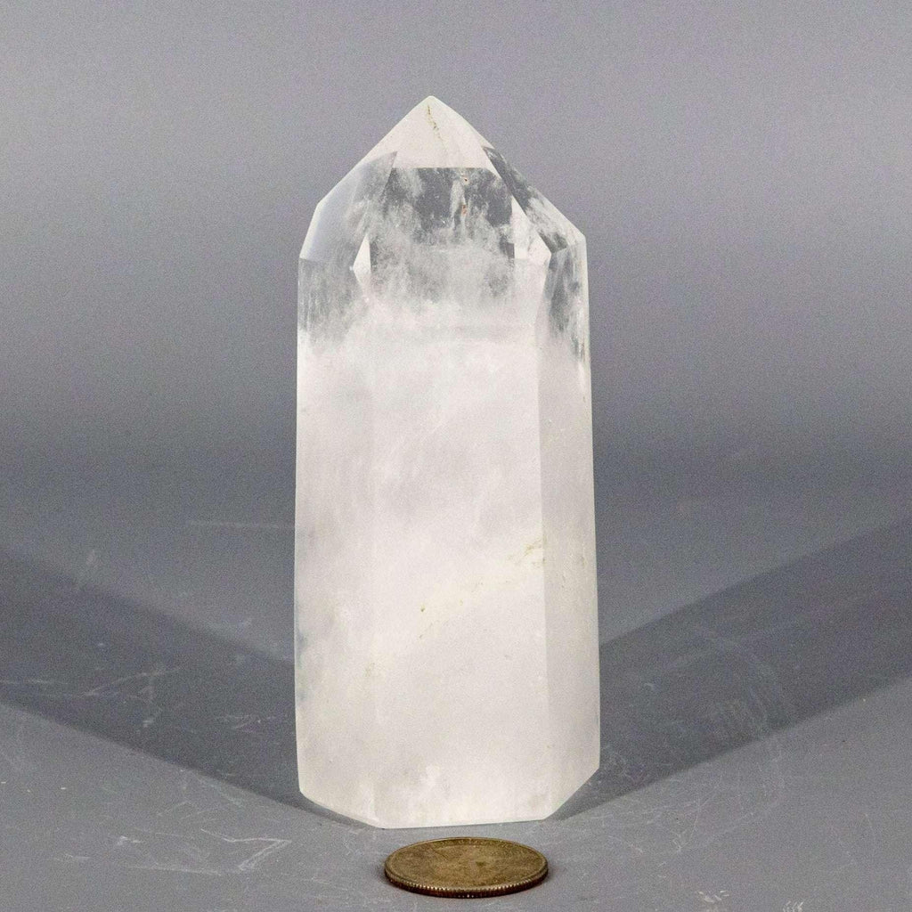 Clear Quartz Crystal Tower Polished Crown Chakra Stone