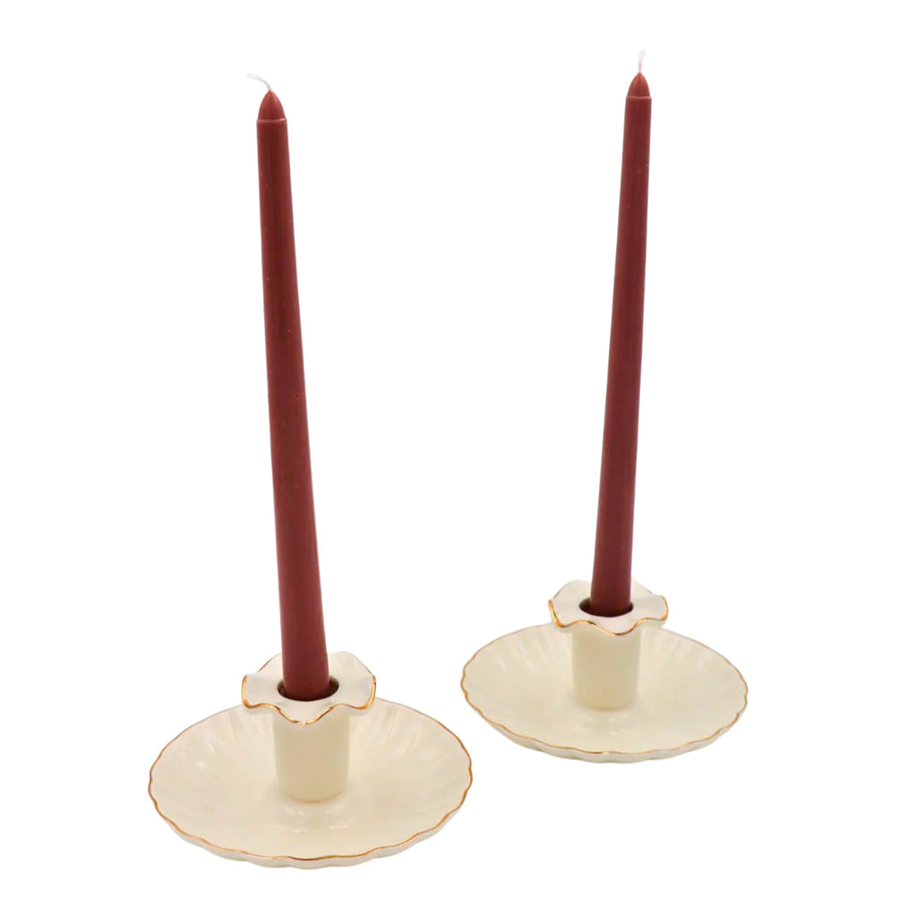 Extra Tall Cocoa Truffle Delight Taper Candle, 1 Case of 24 Packs (4 Candles per Pack)