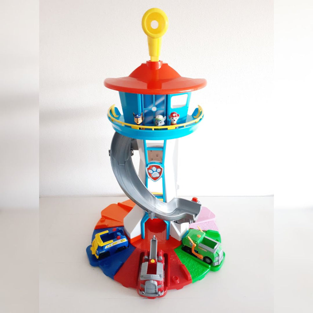 Kids Car Ramp Toy Set with Slide Tower & Race Track Playset