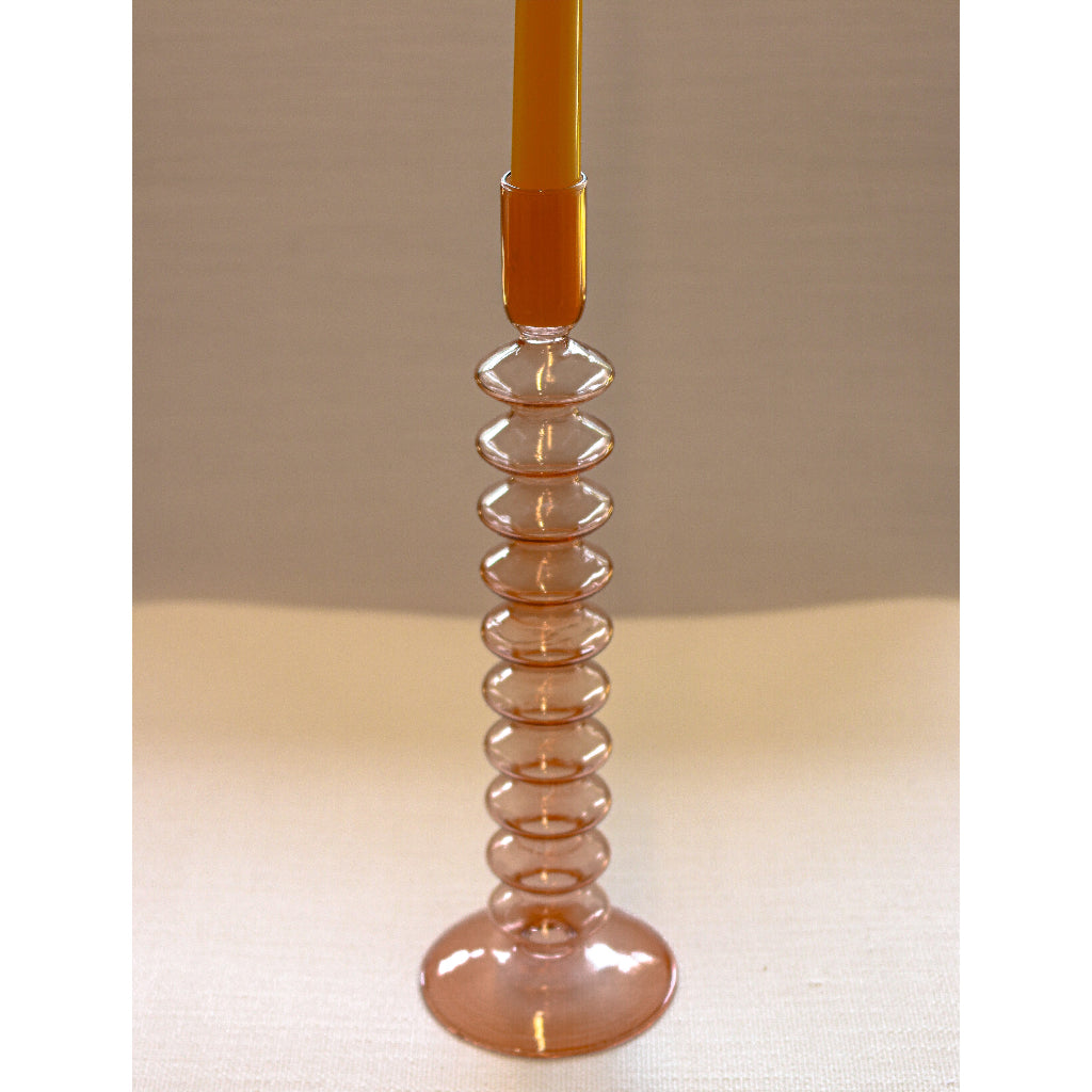 Coraline Peach Candle Holder - Case of 12