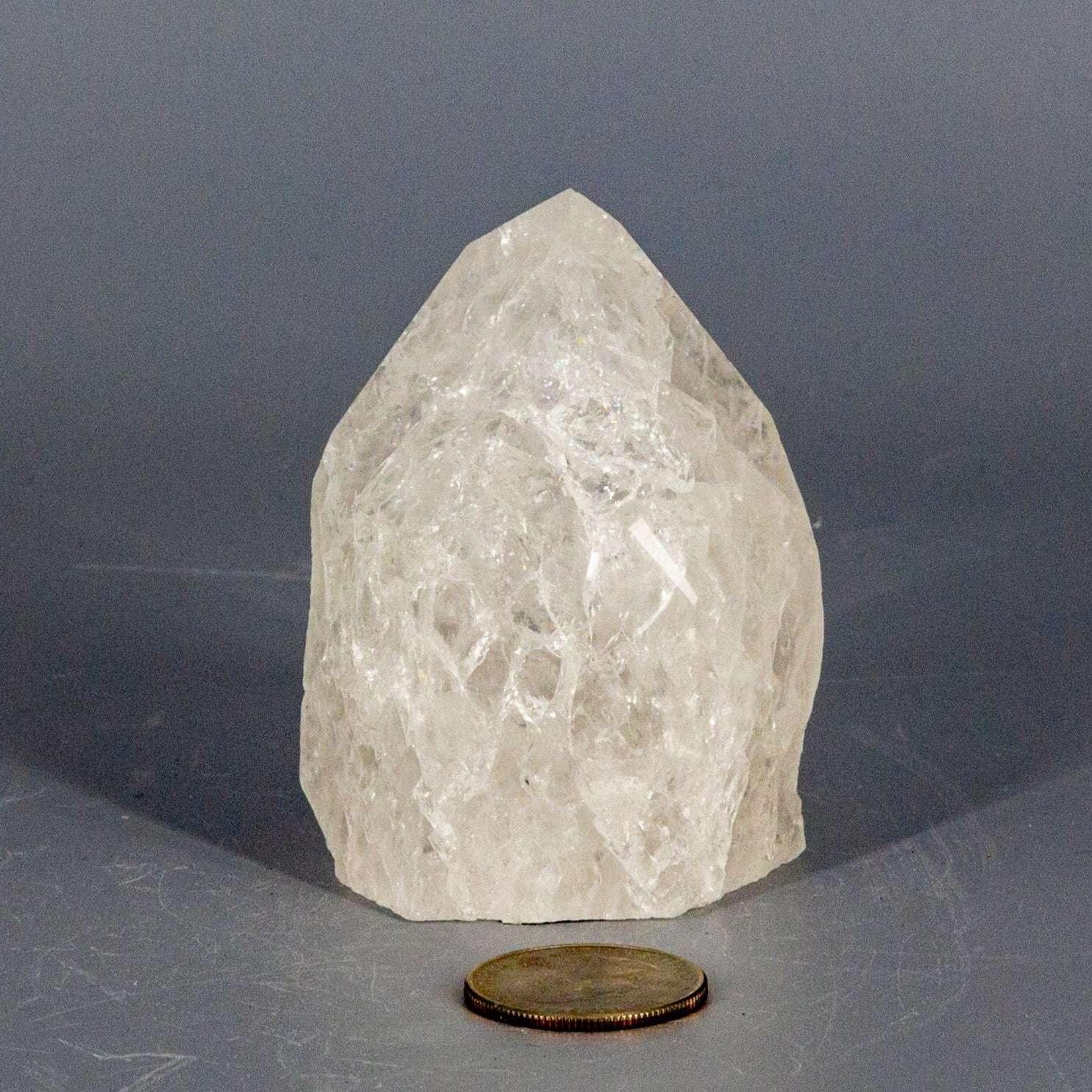 Crackle Quartz Crystal Point Prismatic Crown Chakra