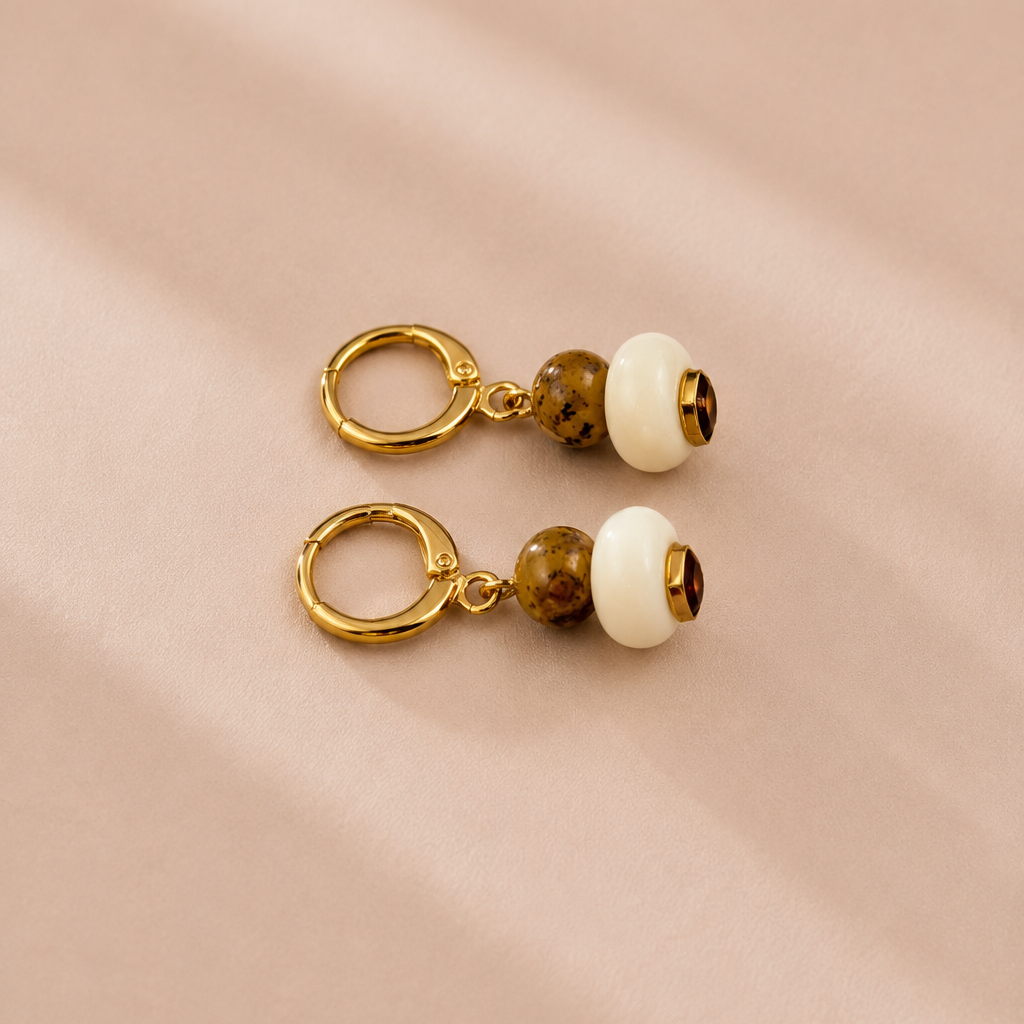 Magnolia Huggie Hoops