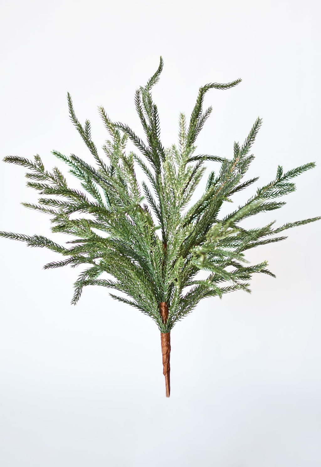 20" Faux Whitewash Green Norfolk Pine Spray Bush