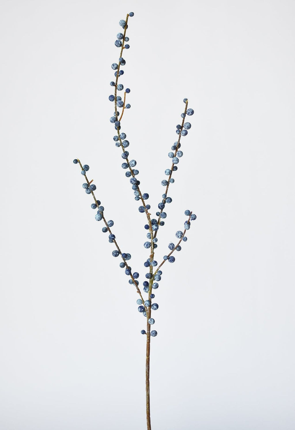 28" Faux Blue Berry Stem