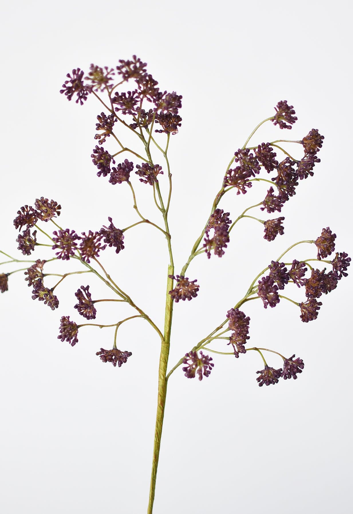 16" Faux Purple Soft Sedum Berry Stem