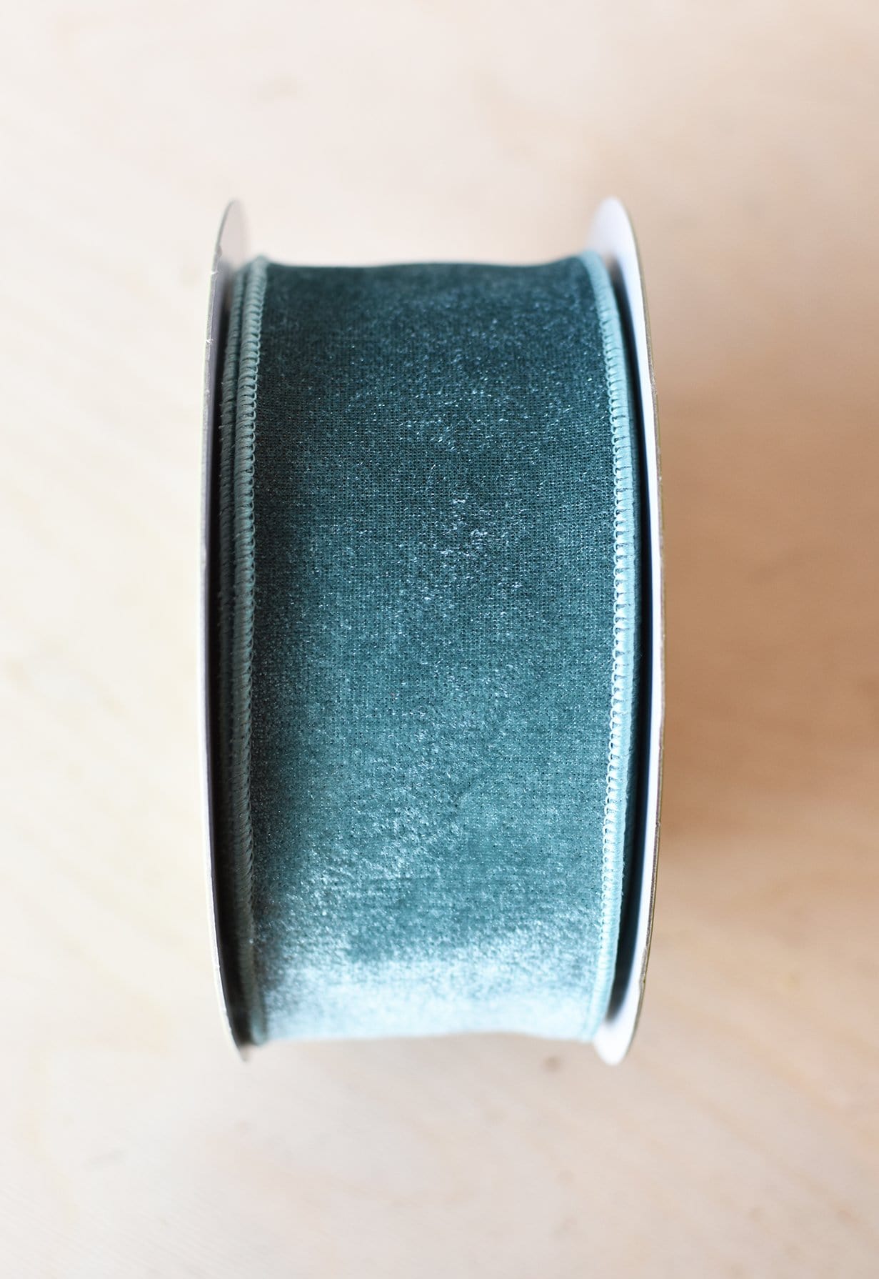 2.5" x 10yd Velvet Teal Ribbon