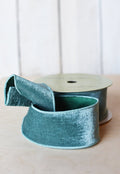 2.5" x 10yd Velvet Teal Ribbon
