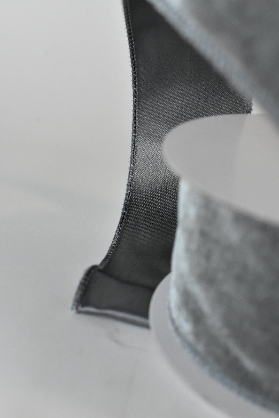 2.5" Gray Velvet Ribbon