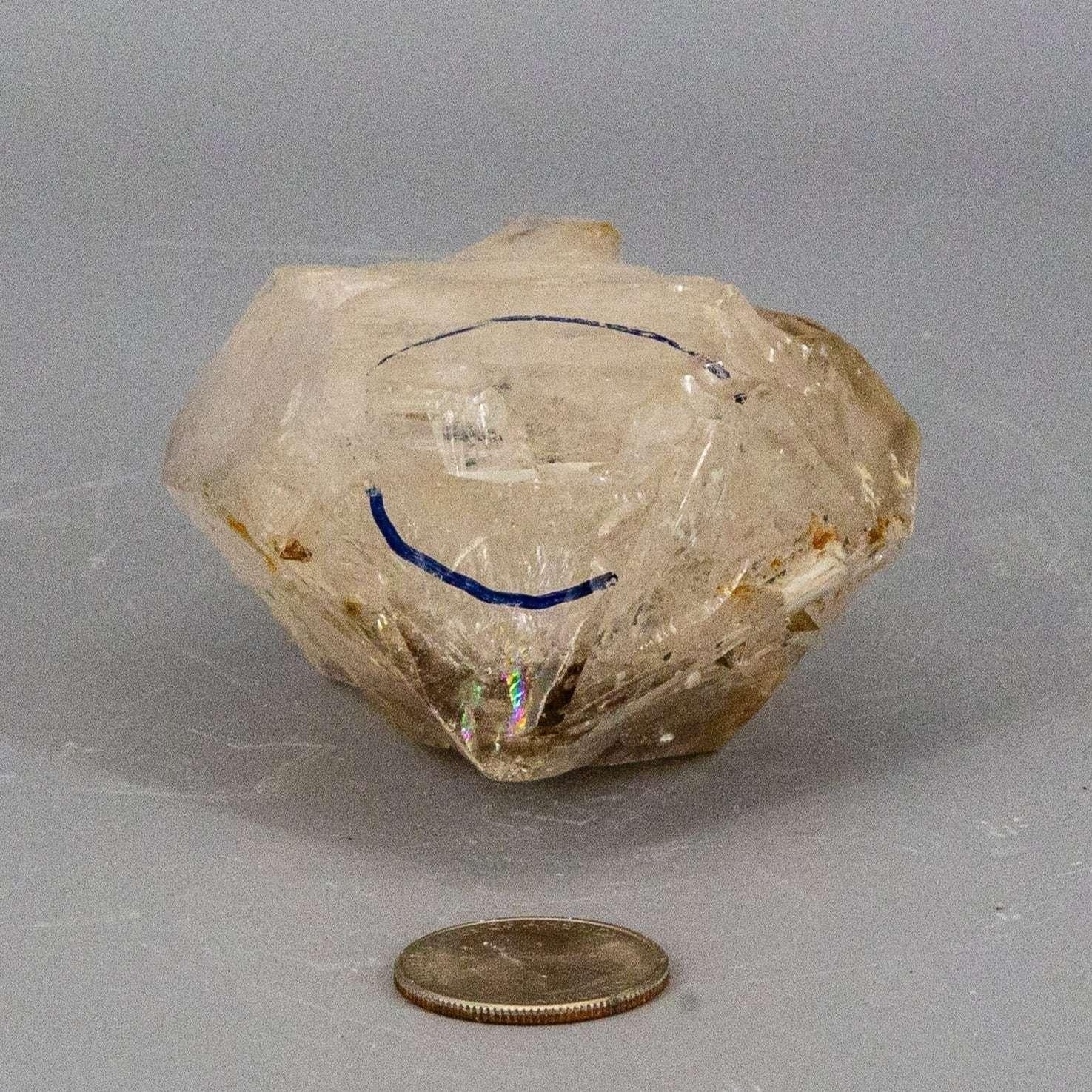 Enhydro Quartz Crystal Skeletal Elestial Point Specimen