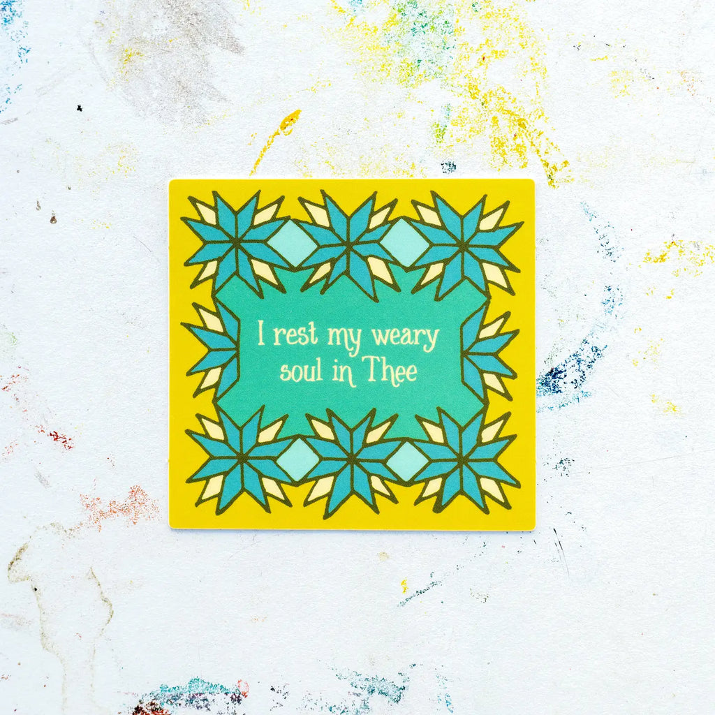 I Rest My Weary Soul Hymn Sticker