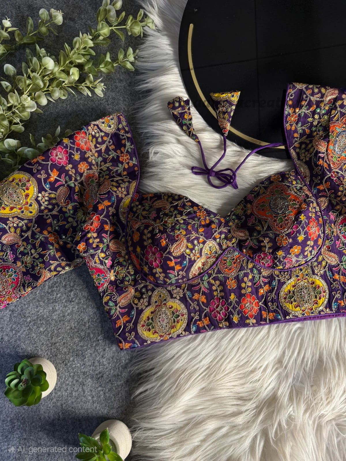 Silk blouses with jardoji work