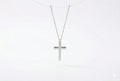 Radiant Faith Cross Necklace in Silver, Gold and Rose