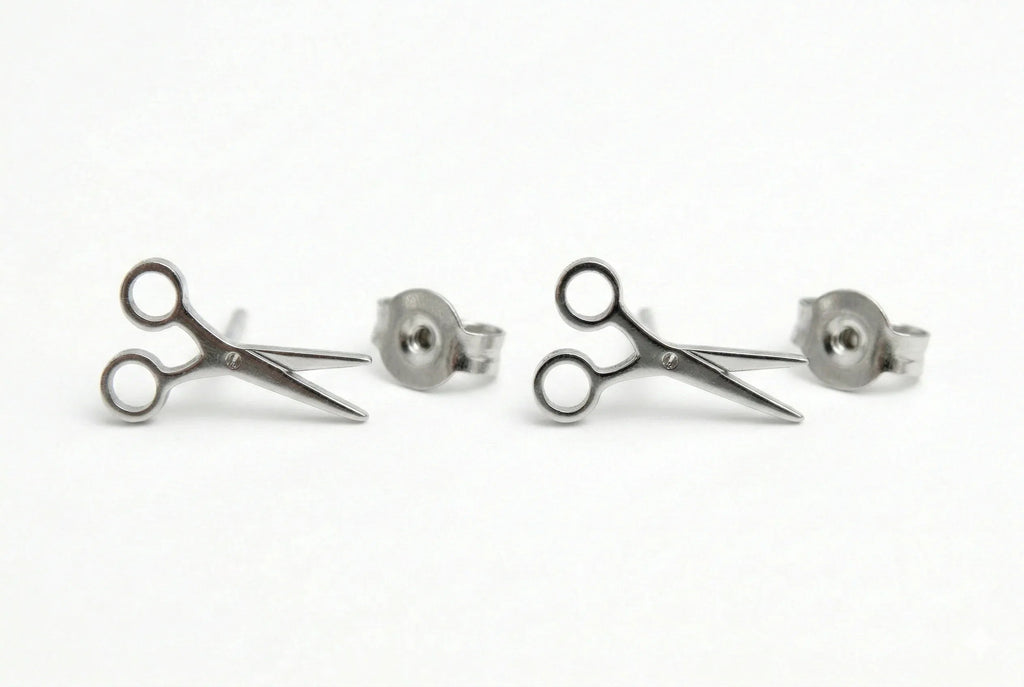 Scissor Stud Earrings for Sapphic Pride | Tiny Lesbian Jewelry for WLW & LGBTQ+ Celebration