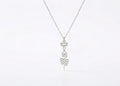 Lotus Unalome Necklace - Sterling Silver Yoga Symbol of Enlightenment