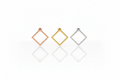 Square Ear Jacket Earrings in 925 Sterling Silver