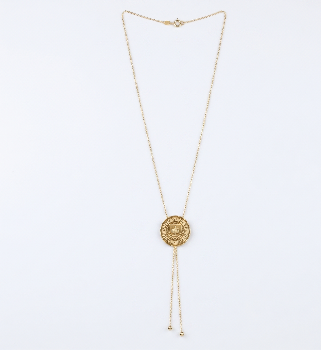 University Logo Necklace | Customizable Graduation Gift | Adjustable Jewelry for Any University