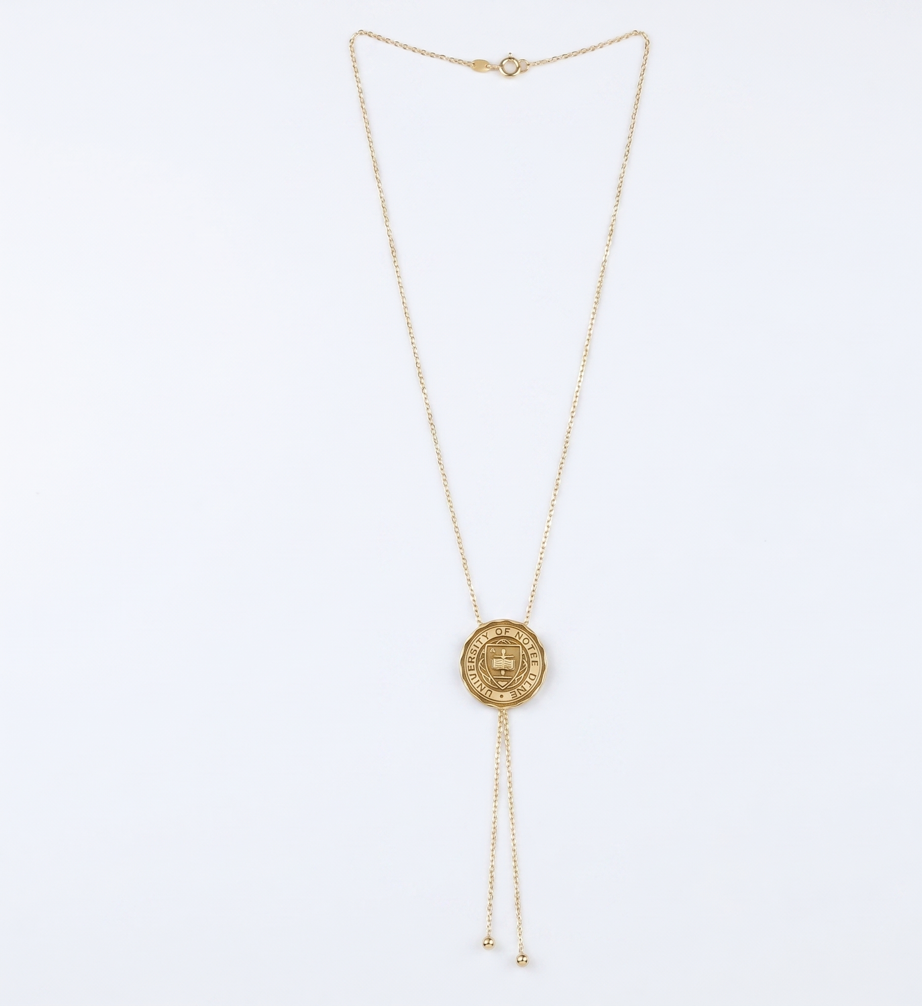 University Logo Necklace | Customizable Graduation Gift | Adjustable Jewelry for Any University