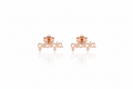 Custom Name Stud Earrings in 925 Sterling Silver