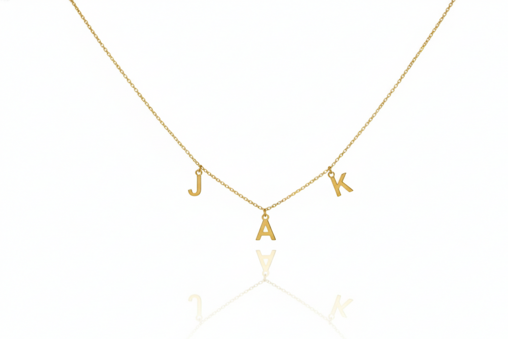 Personalized Dangle Letters Necklace