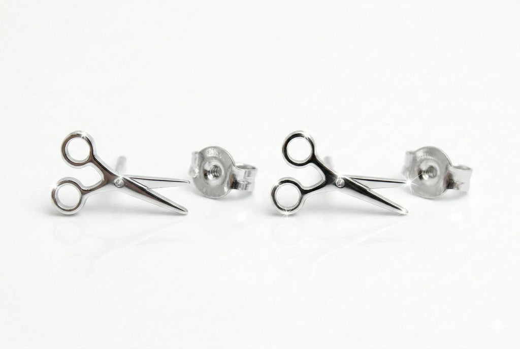 Scissor Stud Earrings for Sapphic Pride | Tiny Lesbian Jewelry for WLW & LGBTQ+ Celebration