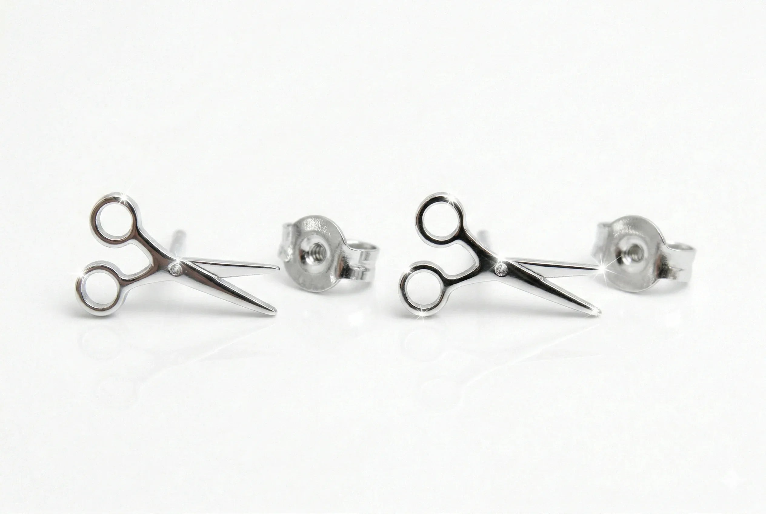 Scissor Stud Earrings for Sapphic Pride | Tiny Lesbian Jewelry for WLW & LGBTQ+ Celebration